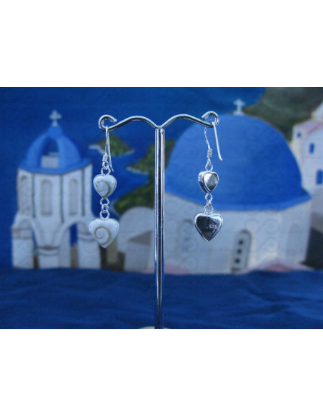 LE 0187 Boucles d'oreilles Shiva Oeil Argent