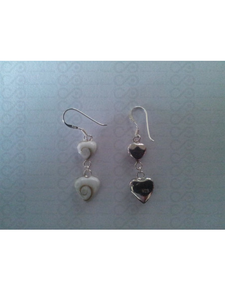 LE 0187 Boucles d'oreilles Shiva Oeil Argent