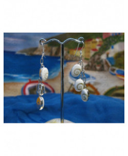 LE 0188 Ohrringe Shiva Auge Silber