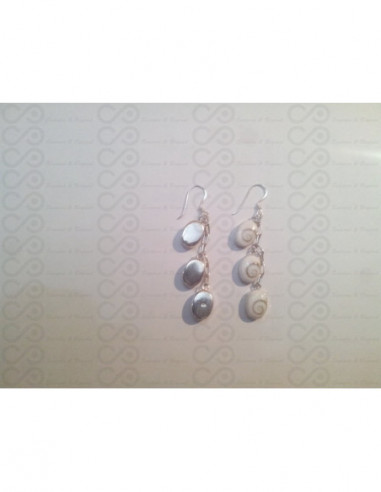 LE 0188 Boucles d'oreilles Shiva Oeil Argent