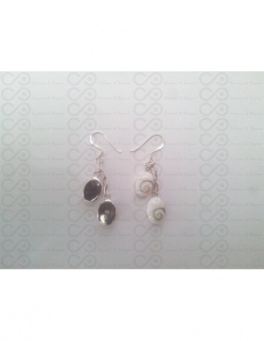 LE 0189 Orecchini in Argento con Occhio di Shiva