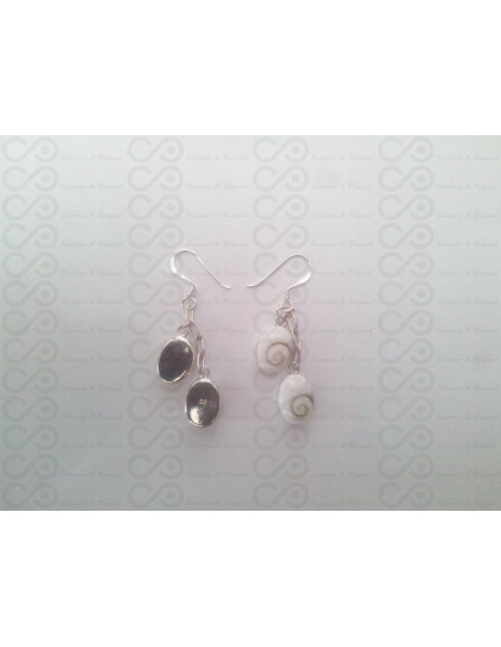 LE 0189 Ohrringe Shiva Auge Silber