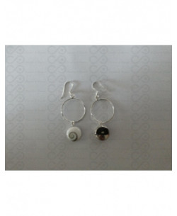 LE 0191 Orecchini in Argento con Occhio di Shiva 2