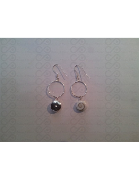 LE 0192 Orecchini in Argento con Occhio di Shiva