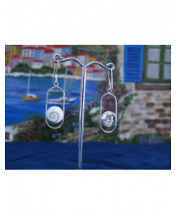 LE 0193 Pendientes Shiva Ojo Plata