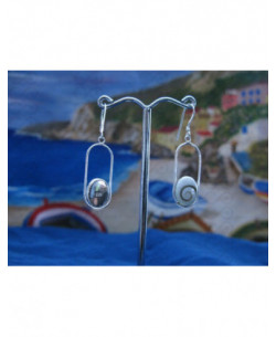 LE 0194 Ohrringe Shiva Auge Silber