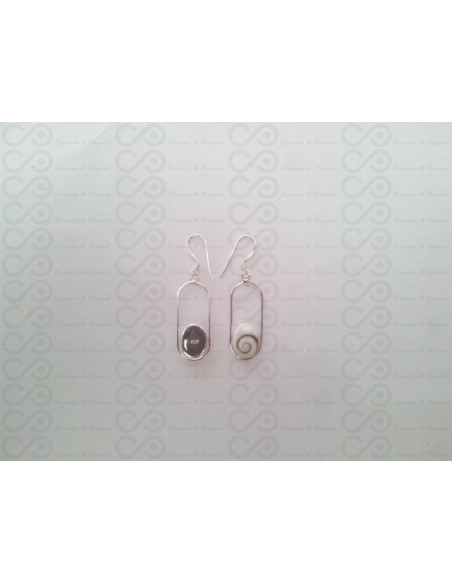 LE 0194 Ohrringe Shiva Auge Silber