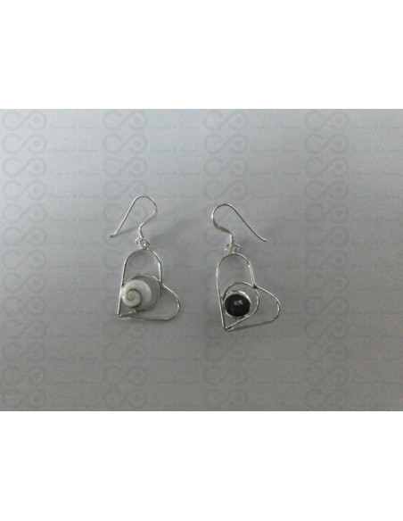 LE 0195 Orecchini in Argento con Occhio di Shiva