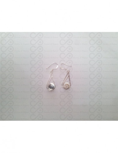 LE 0196 Ohrringe Shiva Auge Silber