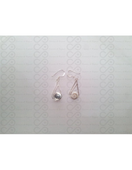 LE 0196 Ohrringe Shiva Auge Silber