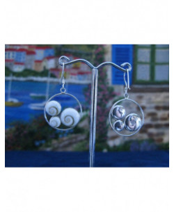 LE 0197 Orecchini in Argento con Occhio di Shiva