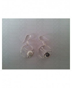 LE 0198 Orecchini in Argento con Occhio di Shiva 2