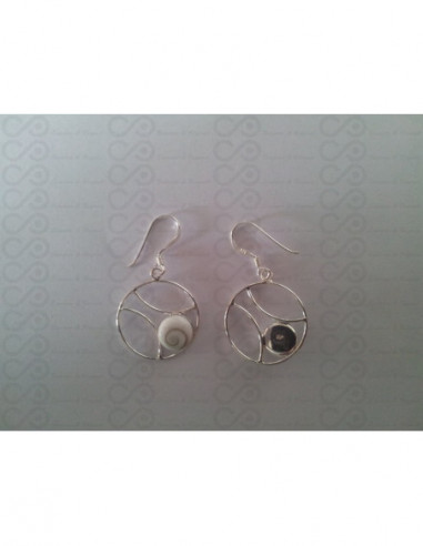 LE 0198 Ohrringe Shiva Auge Silber