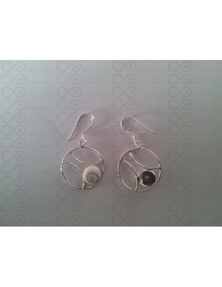 LE 0198 Ohrringe Shiva Auge Silber