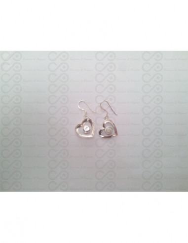 LE 0201 Pendientes Shiva Ojo Plata