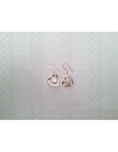 LE 0201 Ohrringe Shiva Auge Silber