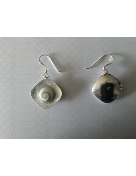 LE 0202ro Ohrringe Shiva Auge Silber
