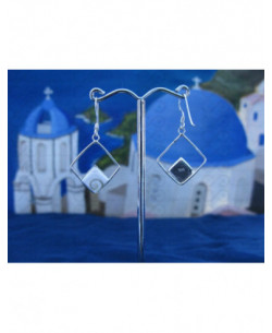 LE 0203 Pendientes Shiva Ojo Plata