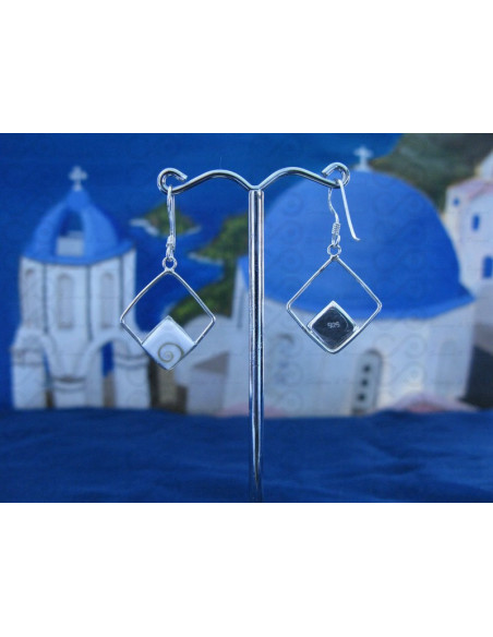 LE 0203 Boucles d'oreilles Shiva Oeil Argent