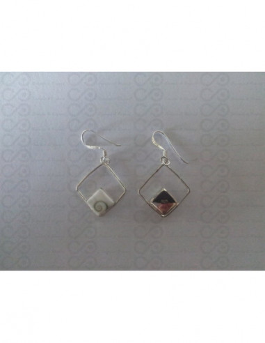 LE 0203 Earrings Shiva Eye Shell Silver