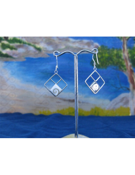 LE 0204 Pendientes Shiva Ojo Plata