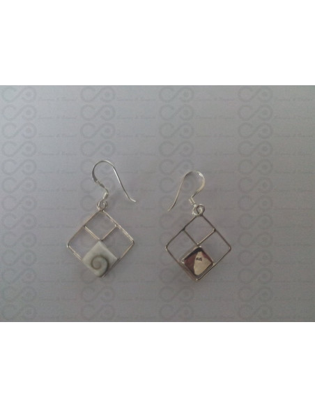 LE 0204 Boucles d'oreilles Shiva Oeil Argent