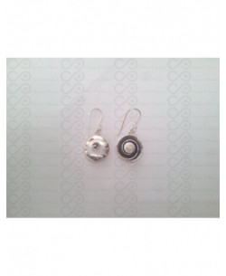 LE 0205 Earrings Shiva Eye Shell Silver 2