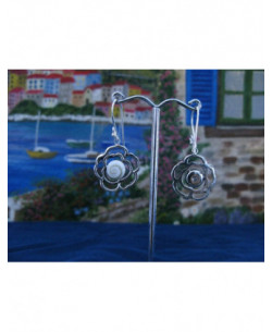 LE 0207 Pendientes Shiva Ojo Plata
