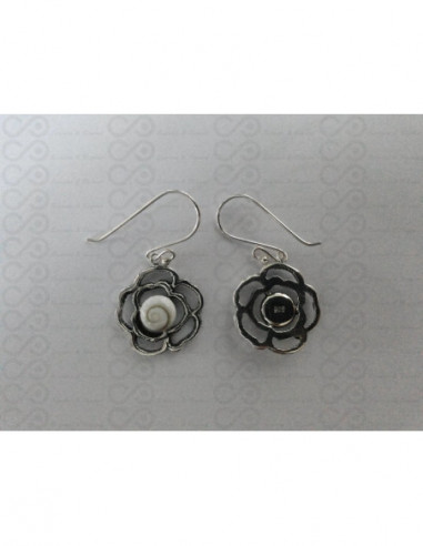 LE 0207 Boucles d'oreilles Shiva Oeil Argent