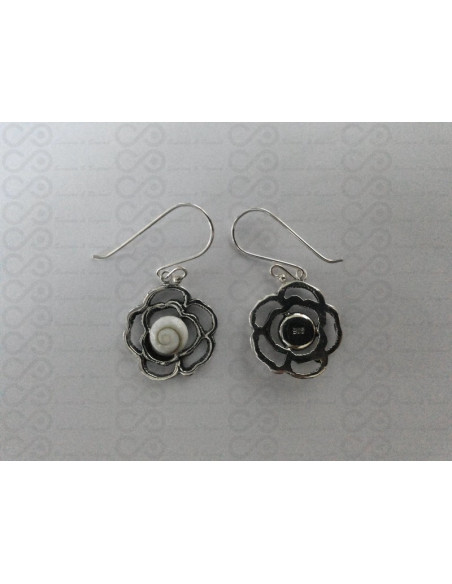 LE 0207 Pendientes Shiva Ojo Plata