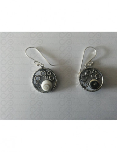 LE 0208 Ohrringe Shiva Auge Silber