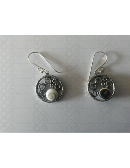 LE 0208 Orecchini in Argento con Occhio di Shiva