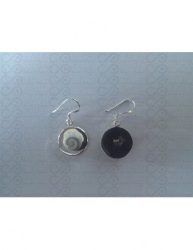 LE 0210 Boucles d'oreilles Shiva Oeil Argent