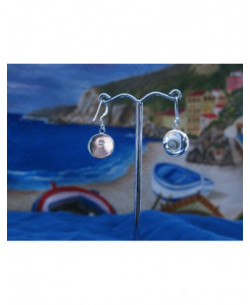 LE 0211 Earrings Shiva Eye Shell Silver