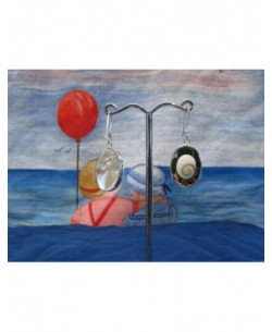 LE 0212 Orecchini in Argento con Occhio di Shiva