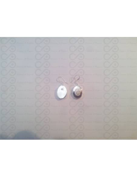 LE 0212 Boucles d'oreilles Shiva Oeil Argent