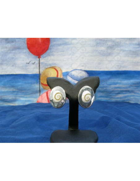 LE 0212s Pendientes Shiva Ojo Plata