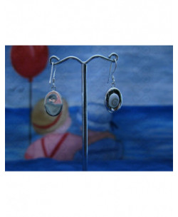 LE 0213 Boucles d'oreilles Shiva Oeil Argent