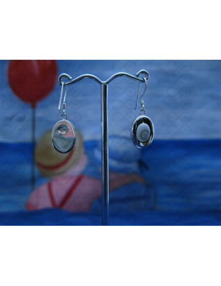 LE 0213 Pendientes Shiva Ojo Plata