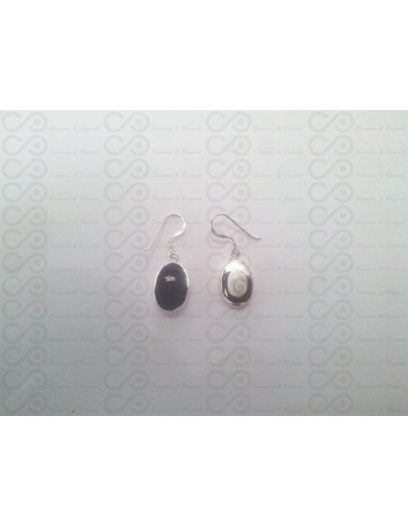 LE 0213 Ohrringe Shiva Auge Silber