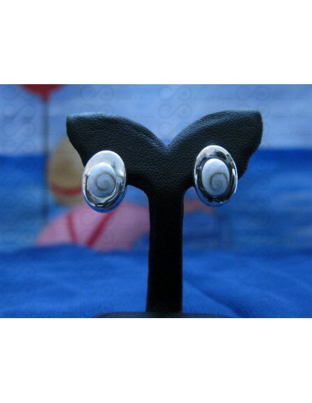 LE 0213s Brincos Olho Shiva Prata