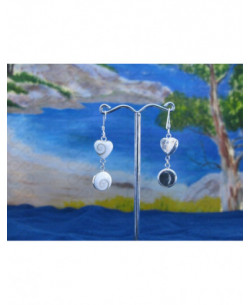 LE 0214 Ohrringe Shiva Auge Silber