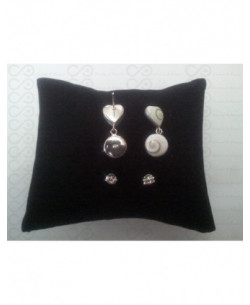 LE 0215s Boucles d'oreilles Shiva Oeil Argent 2