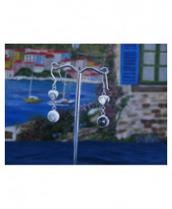 LE 0217 Pendientes Shiva Ojo Plata