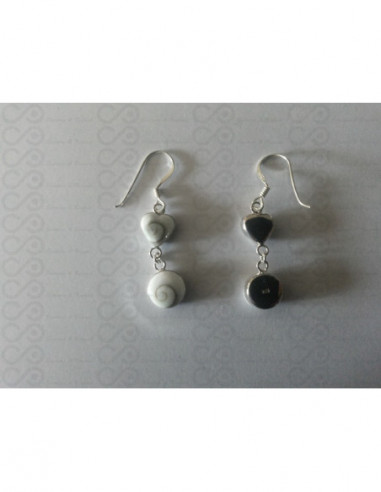 LE 0217 Boucles d'oreilles Shiva Oeil Argent