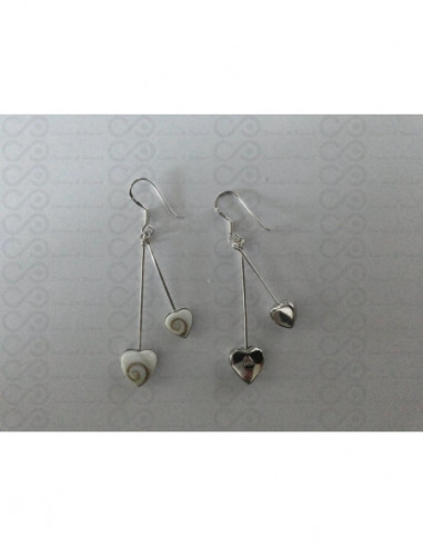 LE 0222 Pendientes Shiva Ojo Plata