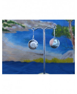 LE 0223 Pendientes Shiva Ojo Plata