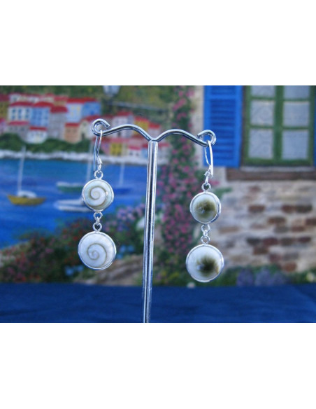 LE 0226 Ohrringe Shiva Auge Silber