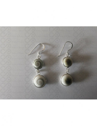 LE 0226 Boucles d'oreilles Shiva Oeil Argent