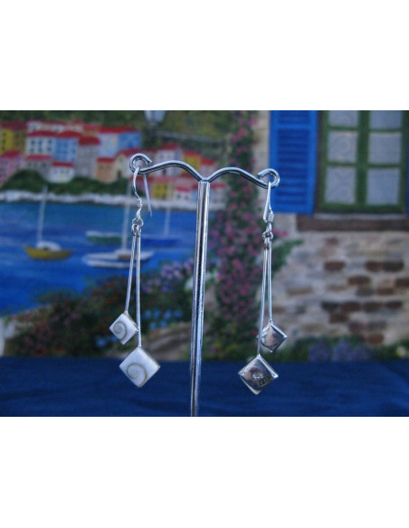 LE 0227 Pendientes Shiva Ojo Plata